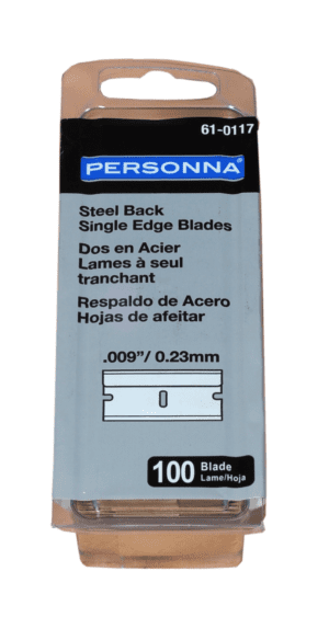Steel Back, Single Edged Blades (100pk)