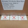 Alcohol Wipes, 1000 sachets per case - Image 2
