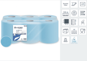 Lucart Centrefeed Paper Roll, 6pk