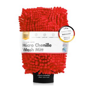 chemicalworkz Chenille Wash Mitt – Red