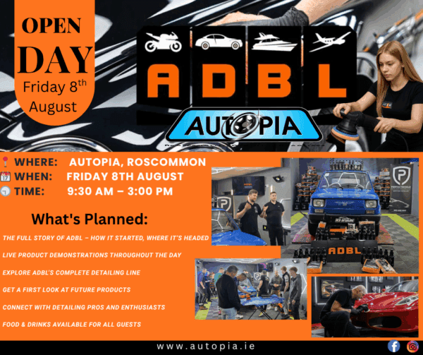 Adbl Open Day @ Autopia Friday 8Th August